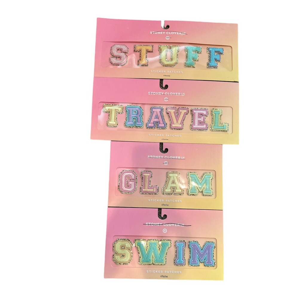 Stoney Clover Lane x Target Patches TRAVEL/STUFF/SWIM/GLAM‎ Lot 4